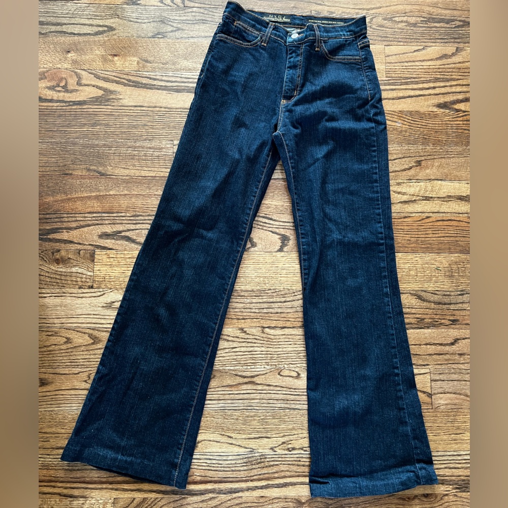 NYDJ Tummy Tuck Premium Denim Wide Leg Jeans Size 6